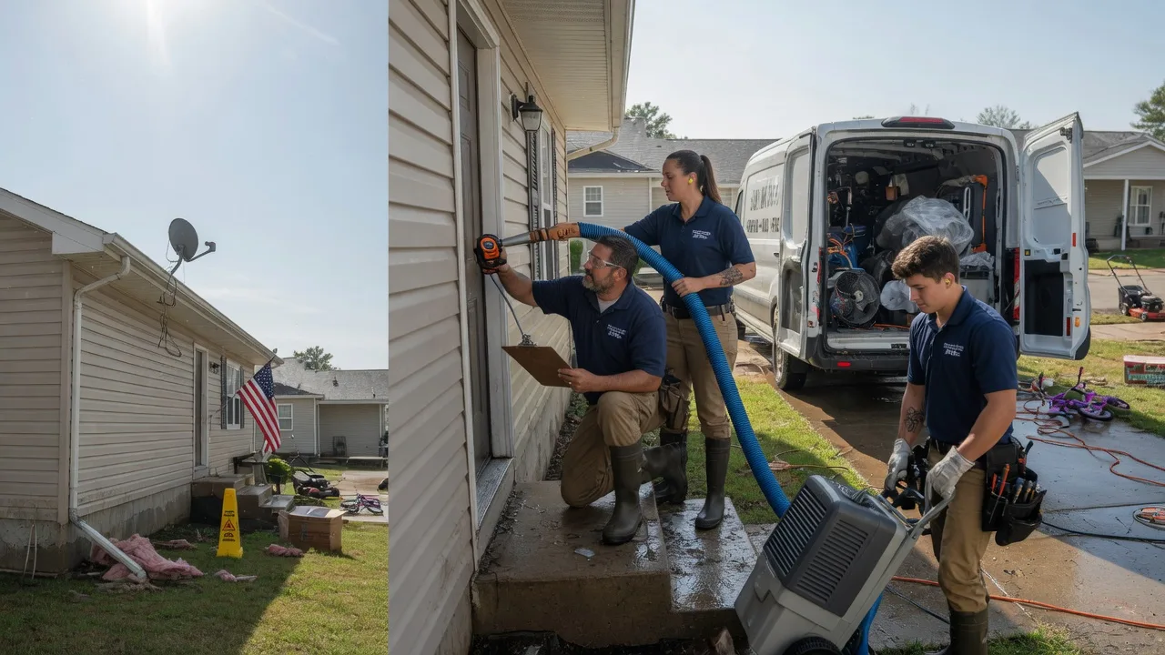 Ceiling Water Damage Restoration in Wellston, OK near me